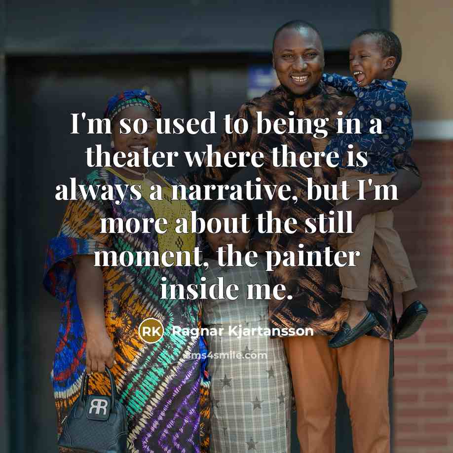 “I'm so used to being in a theater where there…” quote by Ragnar Kjartansson