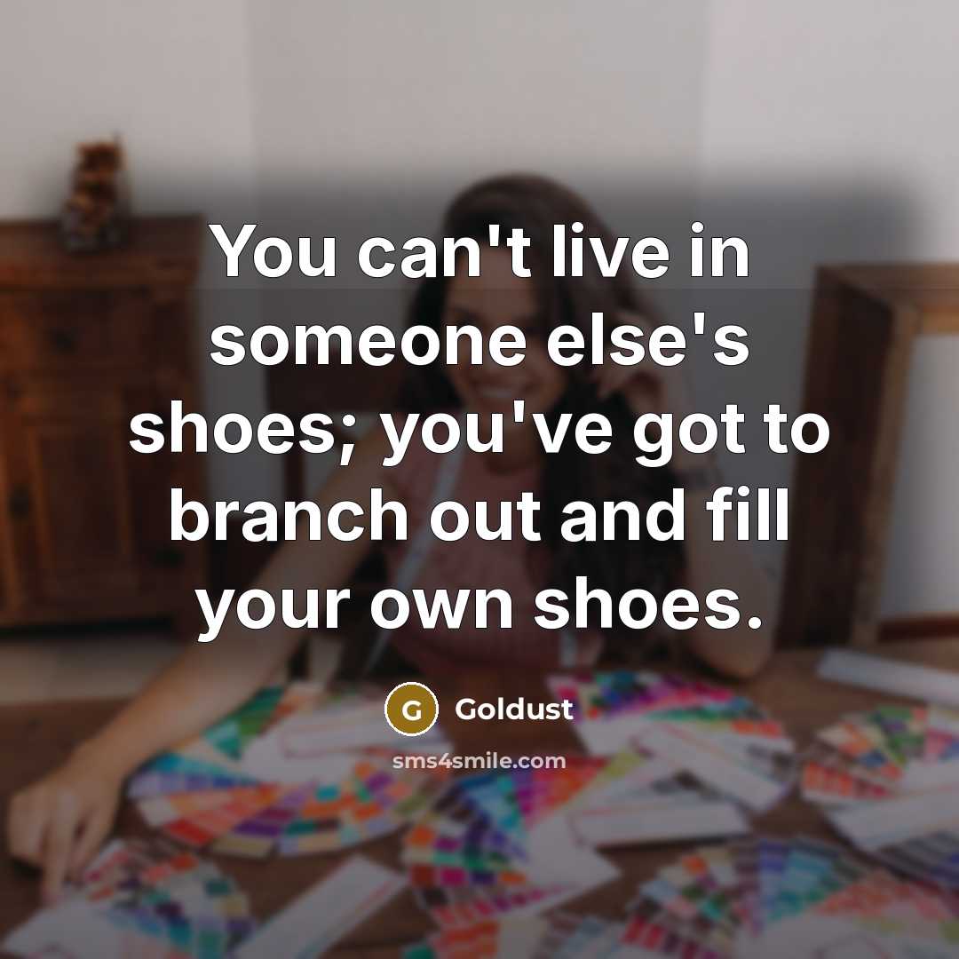 “You can't live in someone else's shoes; you've got to…” quote by Goldust