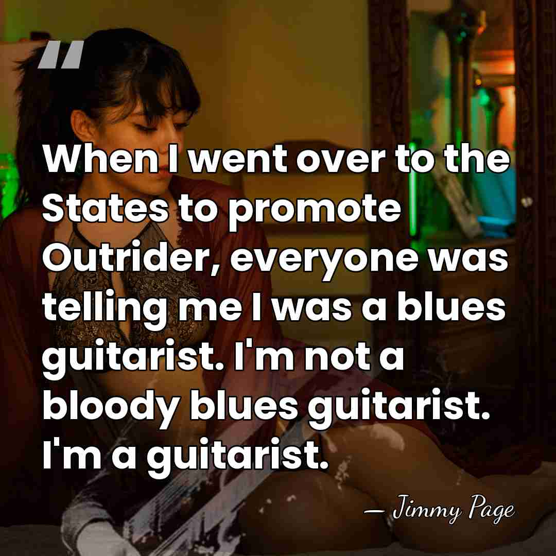 When I went over to the States to promote Outrider, everyone was&hellip; - Jimmy Page
