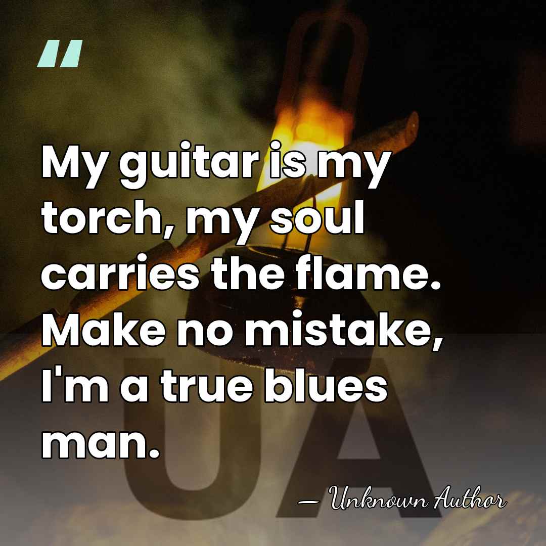 My guitar is my torch, my soul carries the flame. Make no&hellip; - Big Bill Morganfield