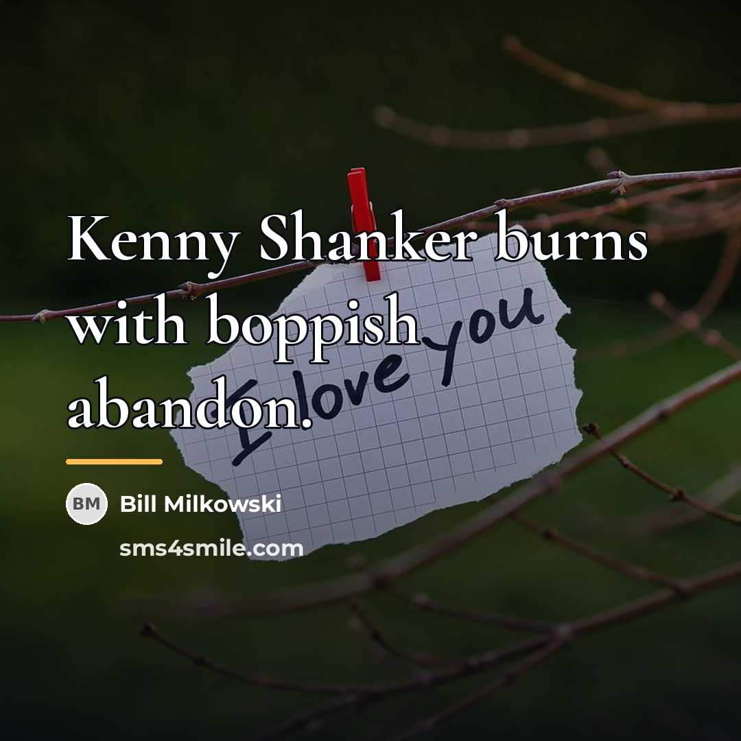 “Kenny Shanker burns with boppish abandon.…” quote by Bill Milkowski