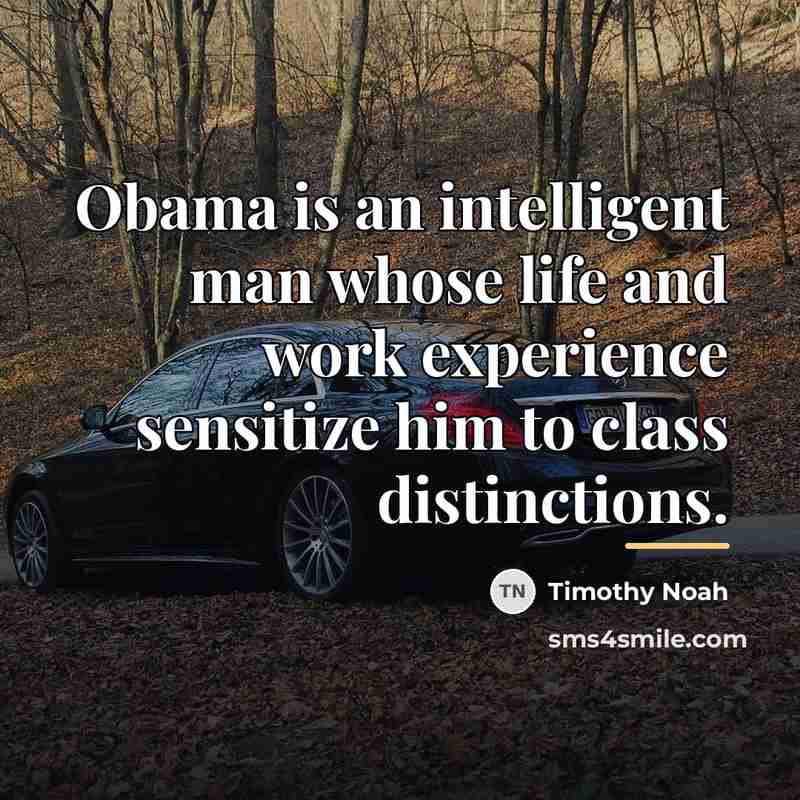 “Obama is an intelligent man whose life and work experience…” quote by Timothy Noah