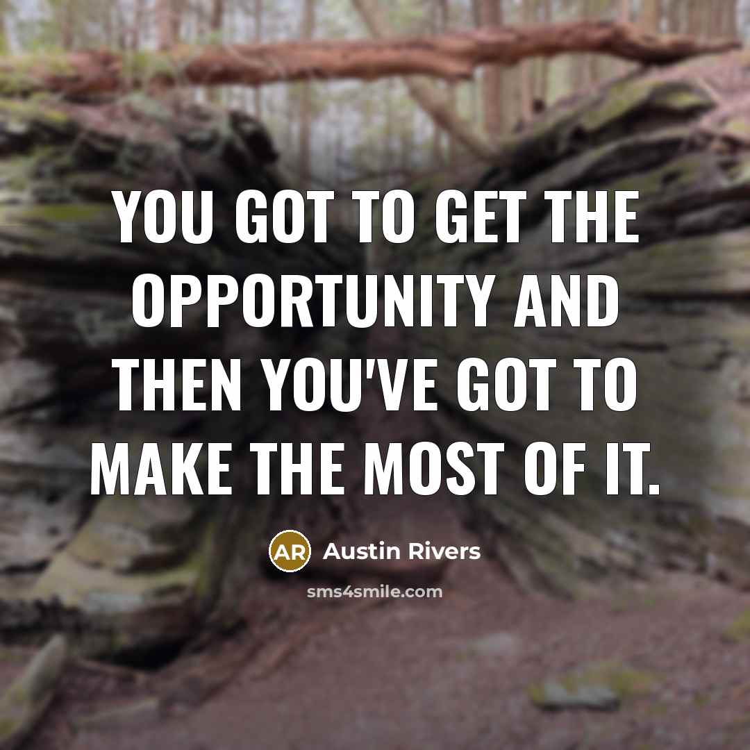 “You got to get the opportunity and then you've got…” quote by Austin Rivers