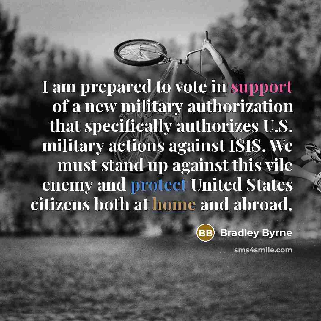 “I am prepared to vote in support of a new…” quote by Bradley Byrne