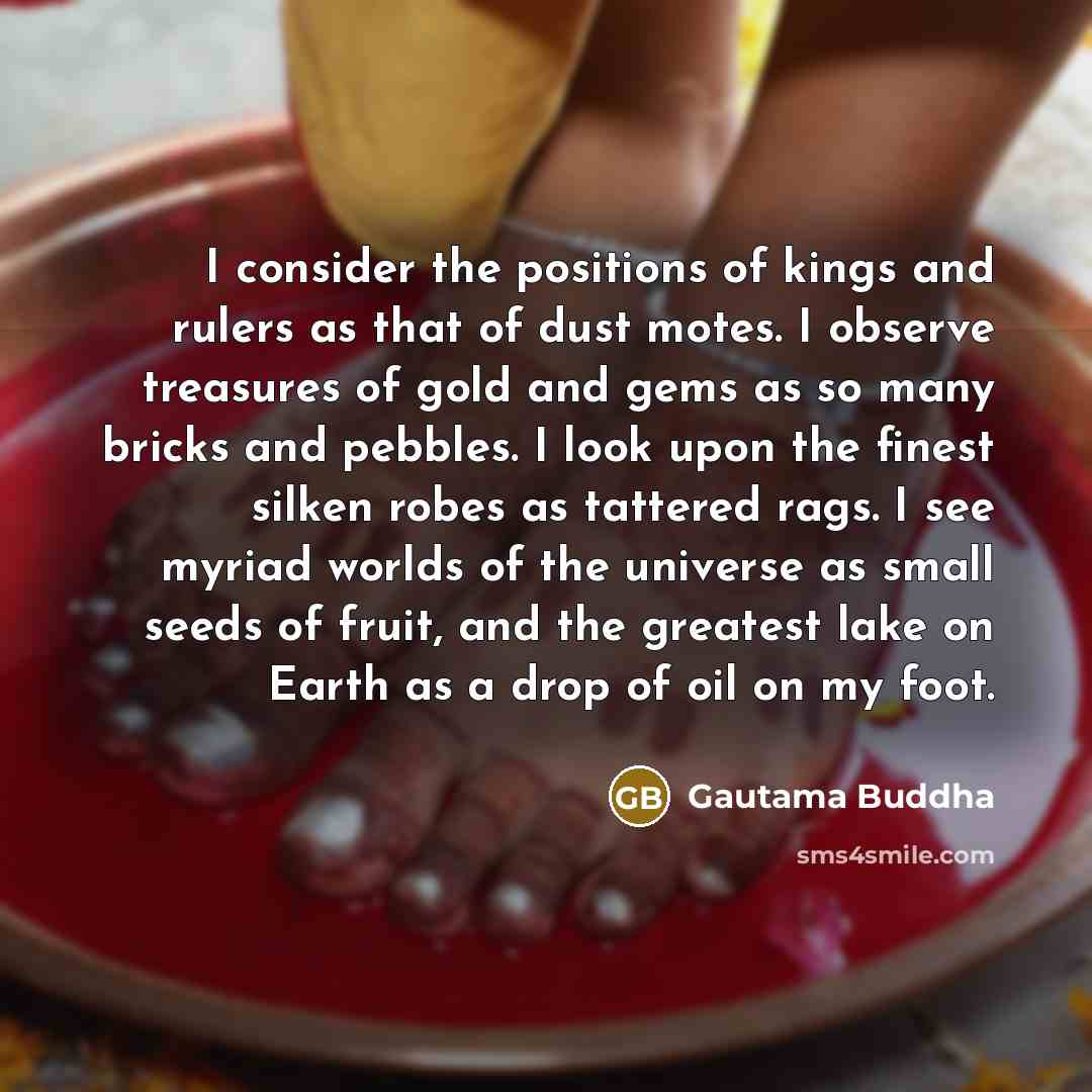 “I consider the positions of kings and rulers as that…” quote by Gautama Buddha