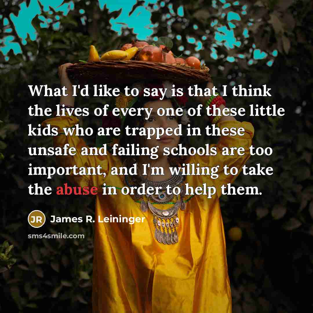 “What I'd like to say is that I think the…” quote by James R. Leininger