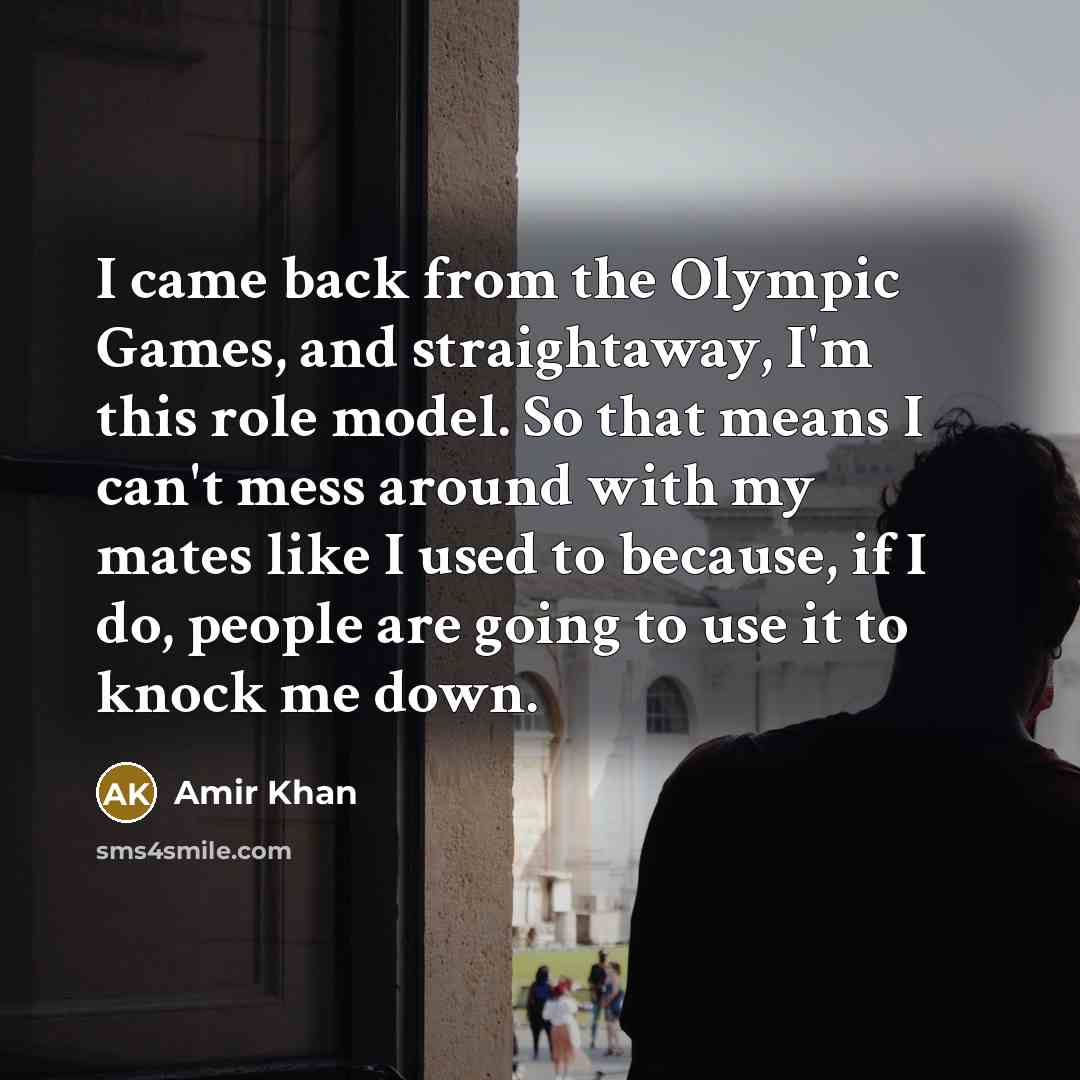 “I came back from the Olympic Games, and straightaway, I'm…” quote by Amir Khan