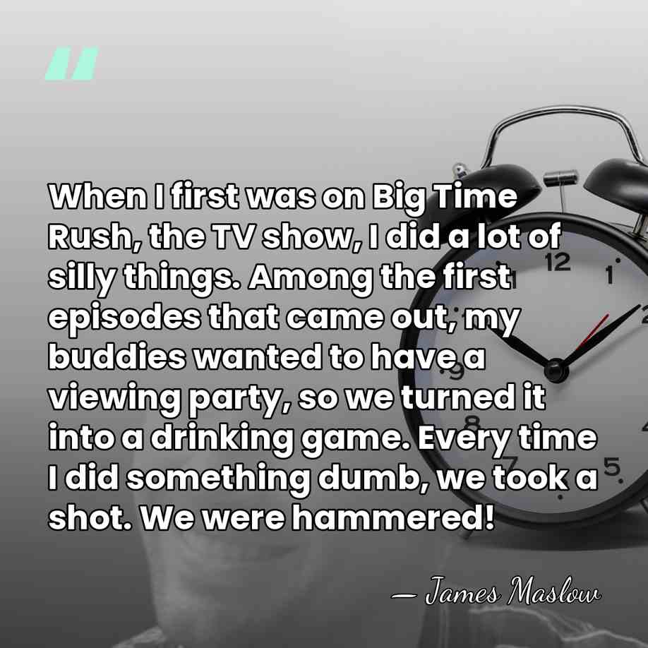 When I first was on Big Time Rush, the TV show, I&hellip; - James Maslow