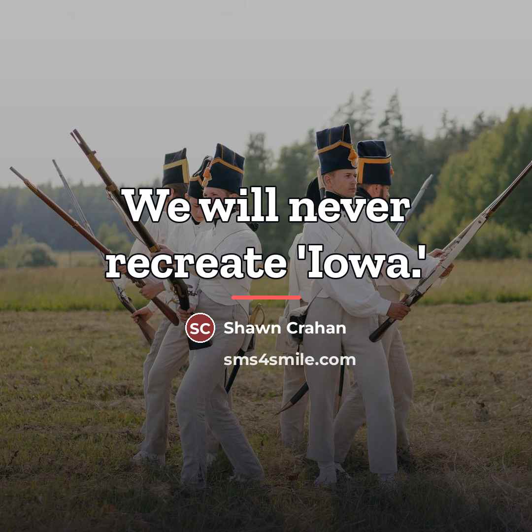 “We will never recreate 'Iowa.'…” quote by Shawn Crahan