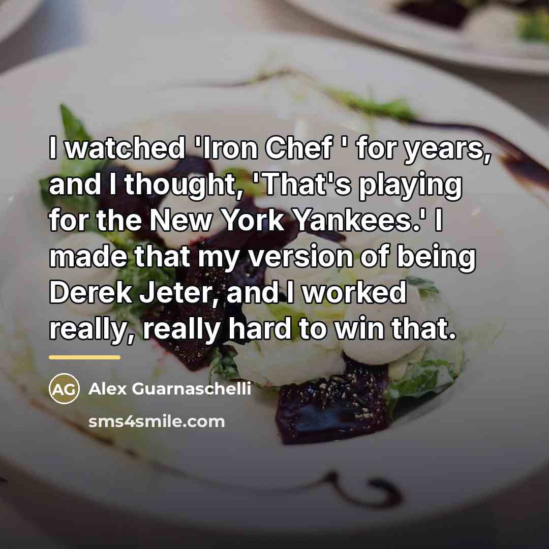 “I watched 'Iron Chef ' for years, and I thought,…” quote by Alex Guarnaschelli