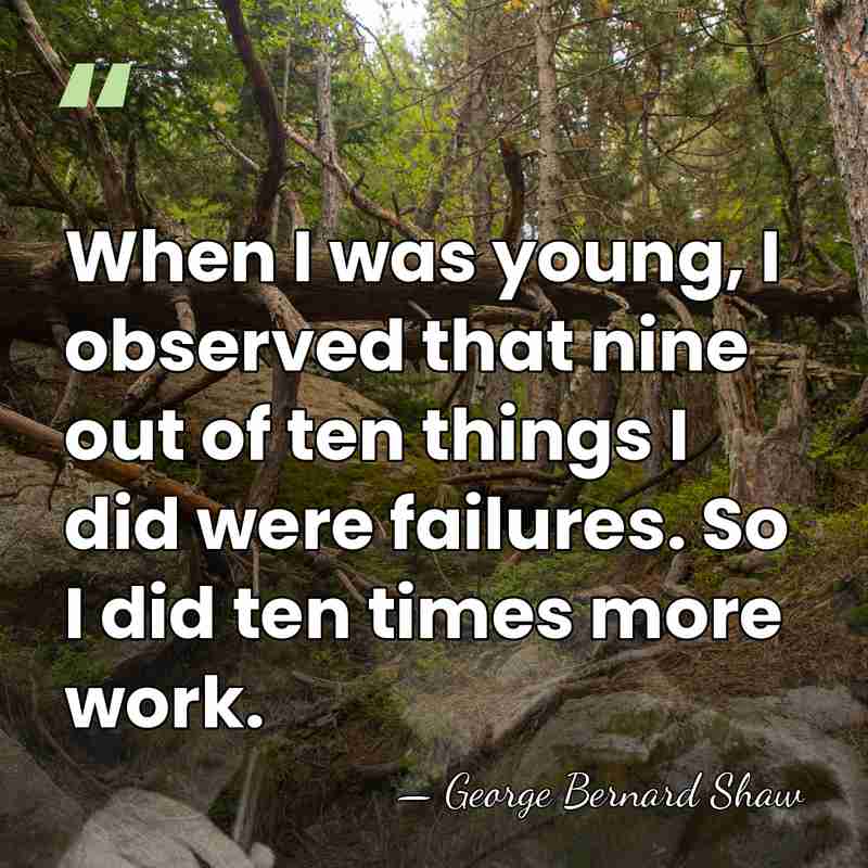 When I was young, I observed that nine out of ten things&hellip; - George Bernard Shaw