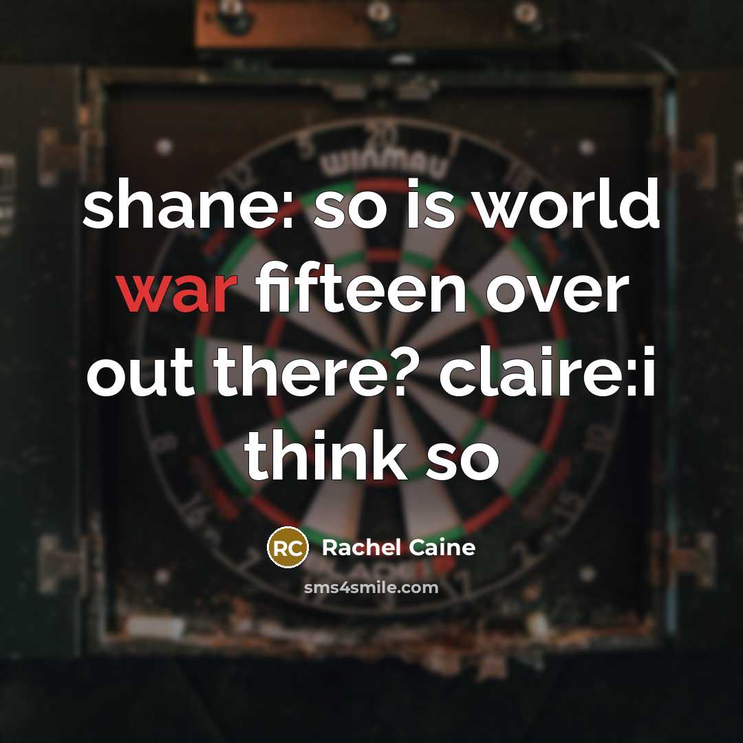 “shane: so is world war fifteen over out there? claire:i…” quote by Rachel Caine