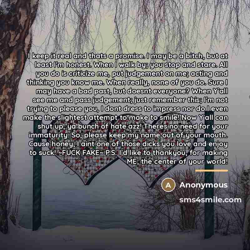 “I keep it real and thats a promise. I may…” quote by Anonymous