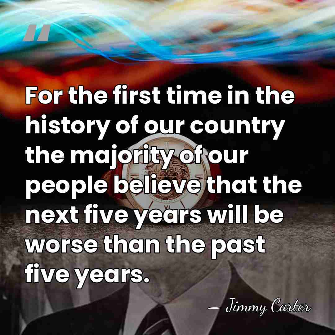 For the first time in the history of our country the majority&hellip; - Jimmy Carter