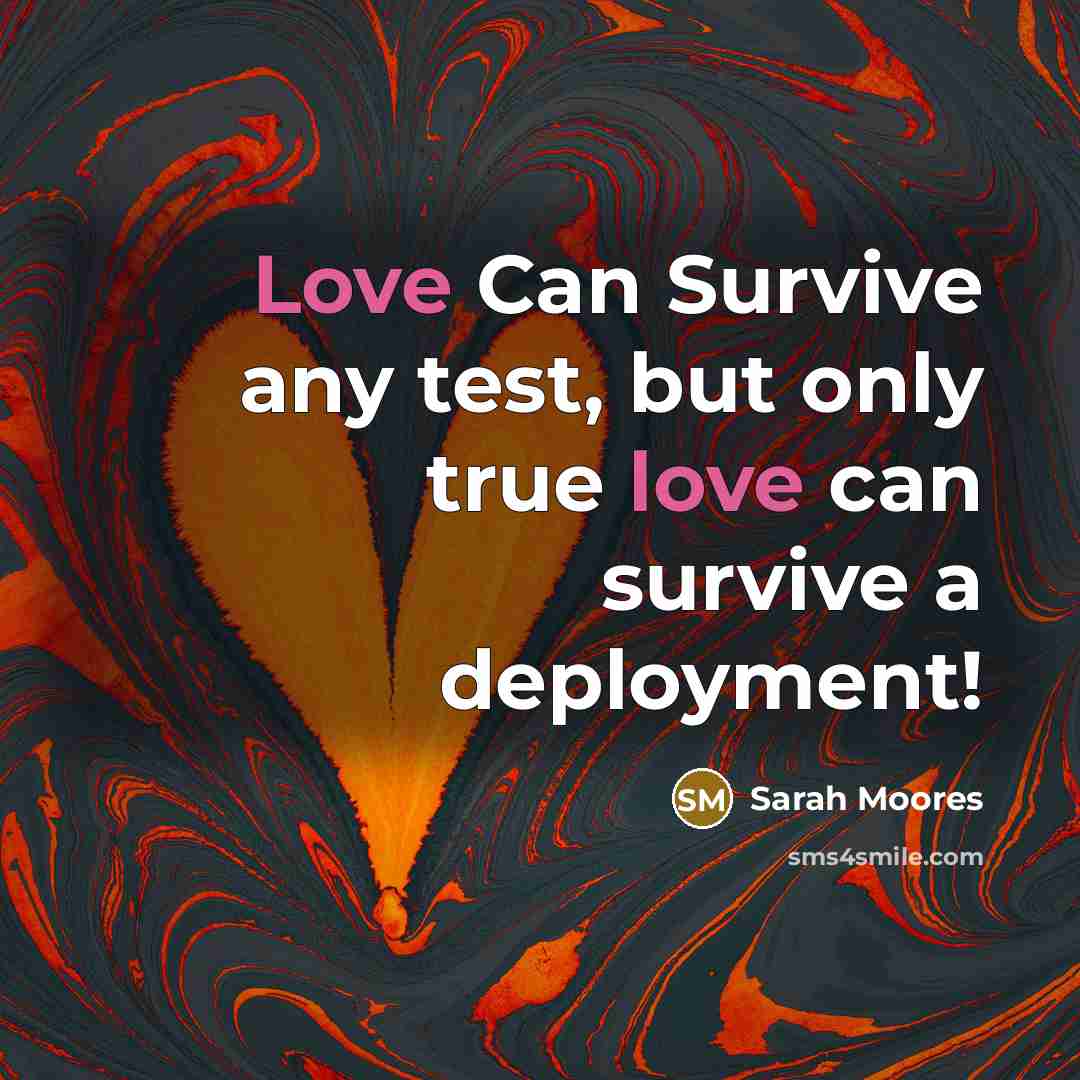 “Love Can Survive any test, but only true love can…” quote by Sarah Moores