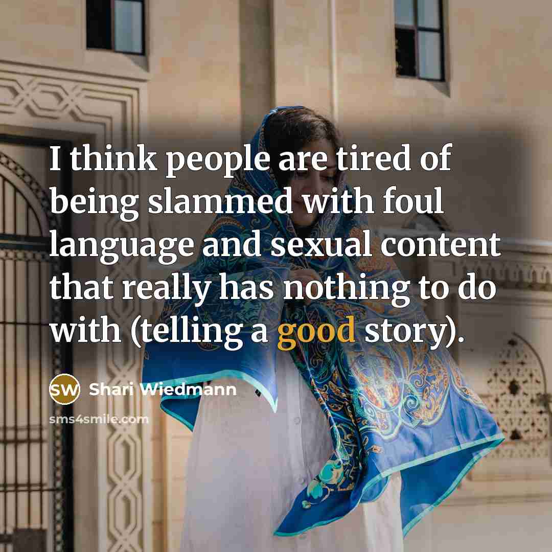 “I think people are tired of being slammed with foul…” quote by Shari Wiedmann