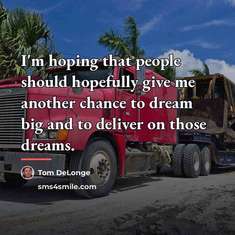 “I'm hoping that people should hopefully give me another chance…” quote by Tom DeLonge