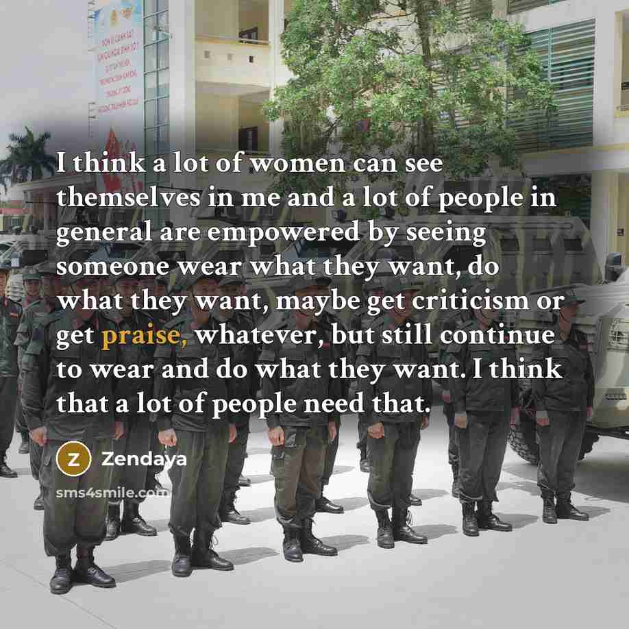 “I think a lot of women can see themselves in…” quote by Zendaya