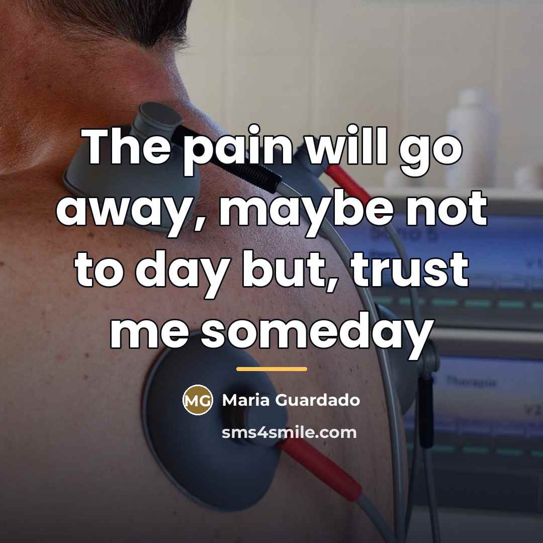 “The pain will go away, maybe not to day but,…” quote by Maria Guardado