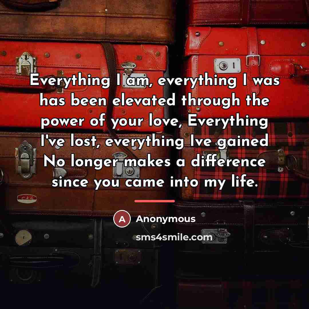 “Everything I am, everything I was has been elevated through…” quote by Anonymous