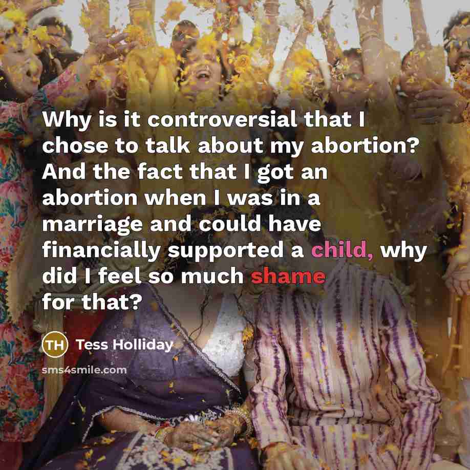 “Why is it controversial that I chose to talk about…” quote by Tess Holliday