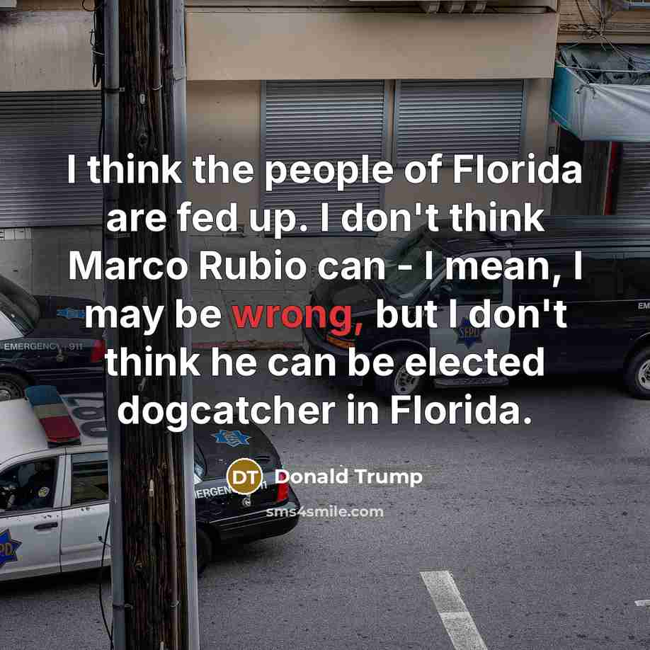 “I think the people of Florida are fed up. I…” quote by Donald Trump