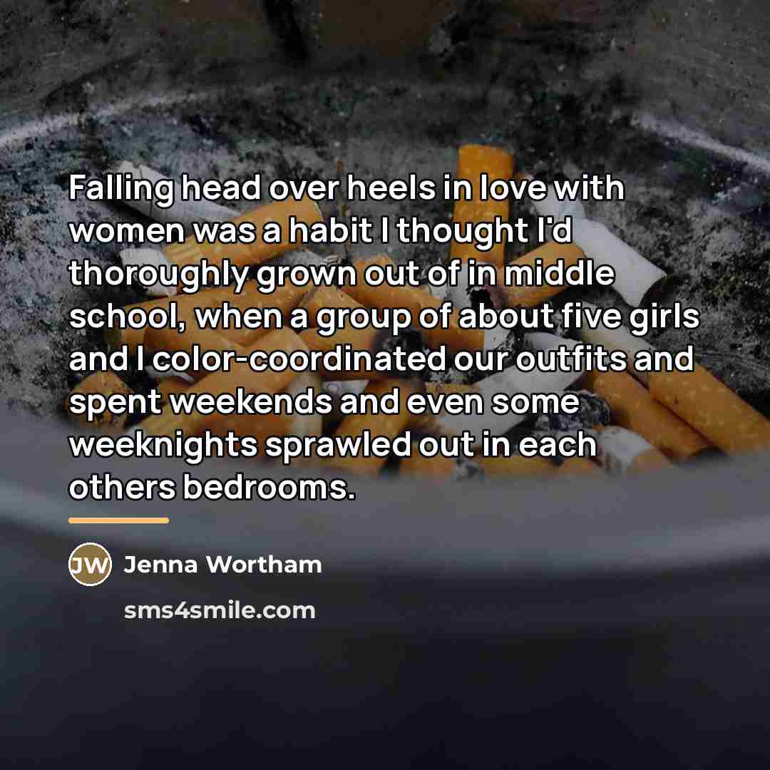 “Falling head over heels in love with women was a…” quote by Jenna Wortham