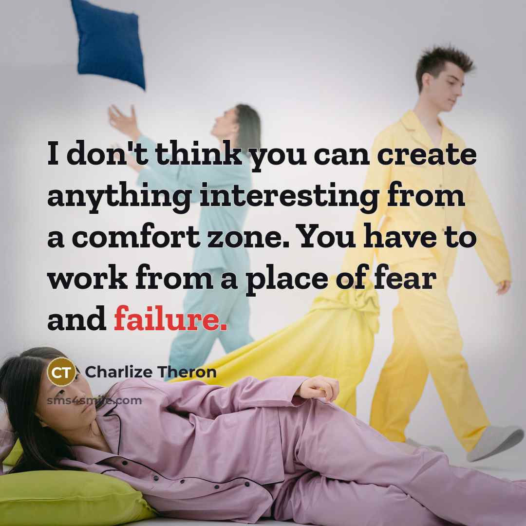 “I don't think you can create anything interesting from a…” quote by Charlize Theron