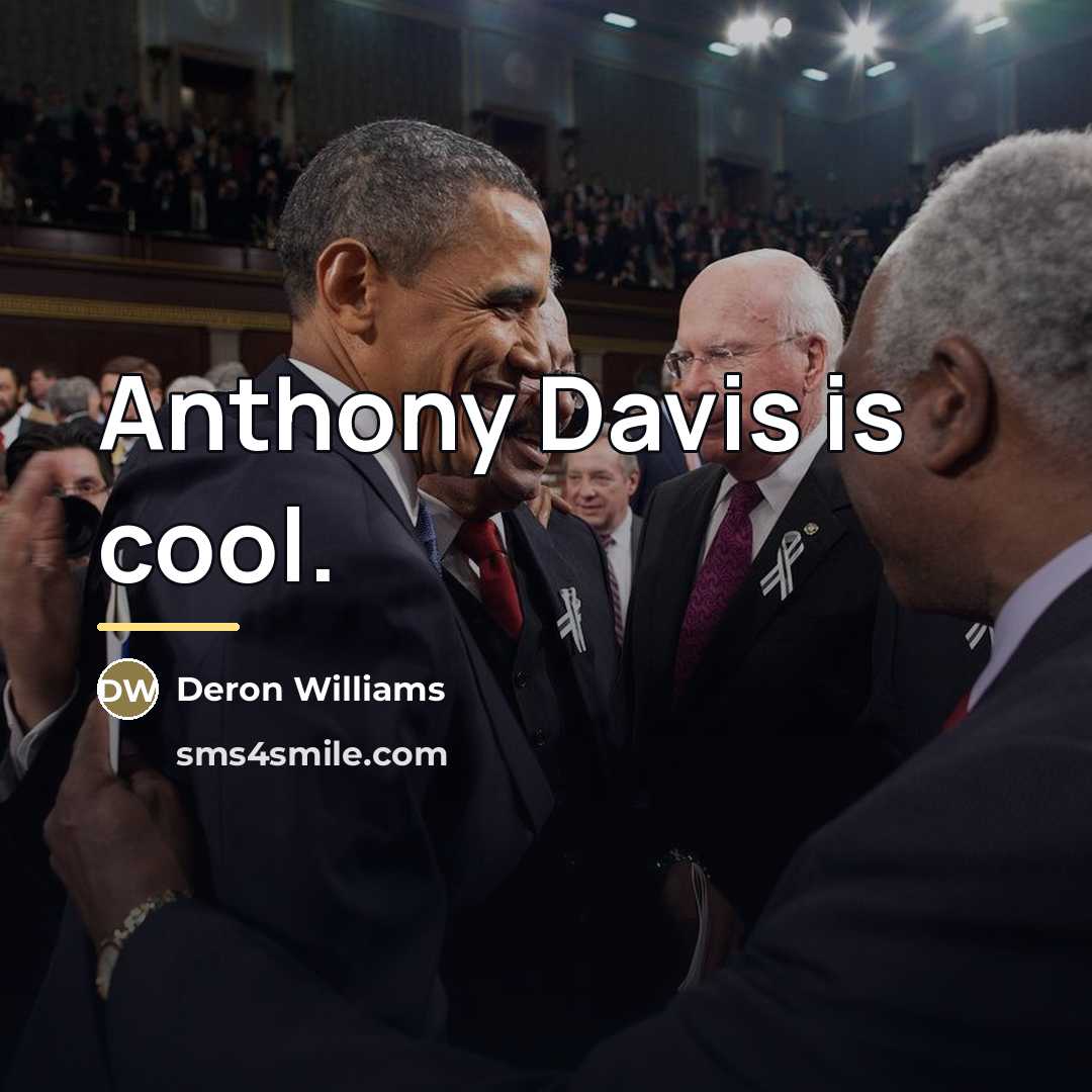 “Anthony Davis is cool.…” quote by Deron Williams