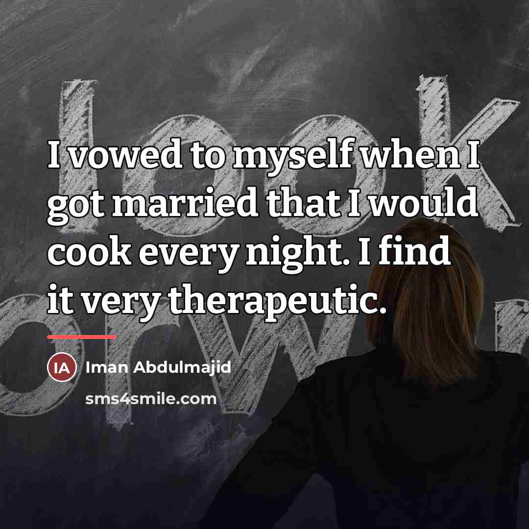 “I vowed to myself when I got married that I…” quote by Iman Abdulmajid