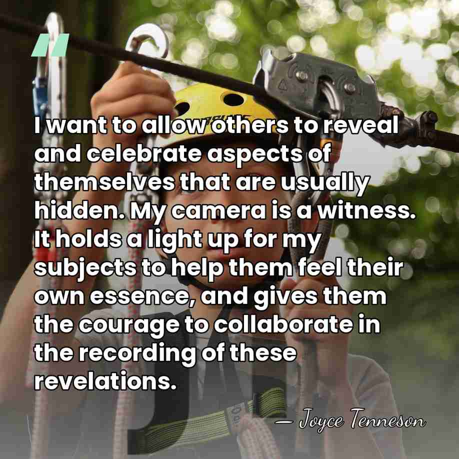 I want to allow others to reveal and celebrate aspects of themselves&hellip; - Joyce Tenneson