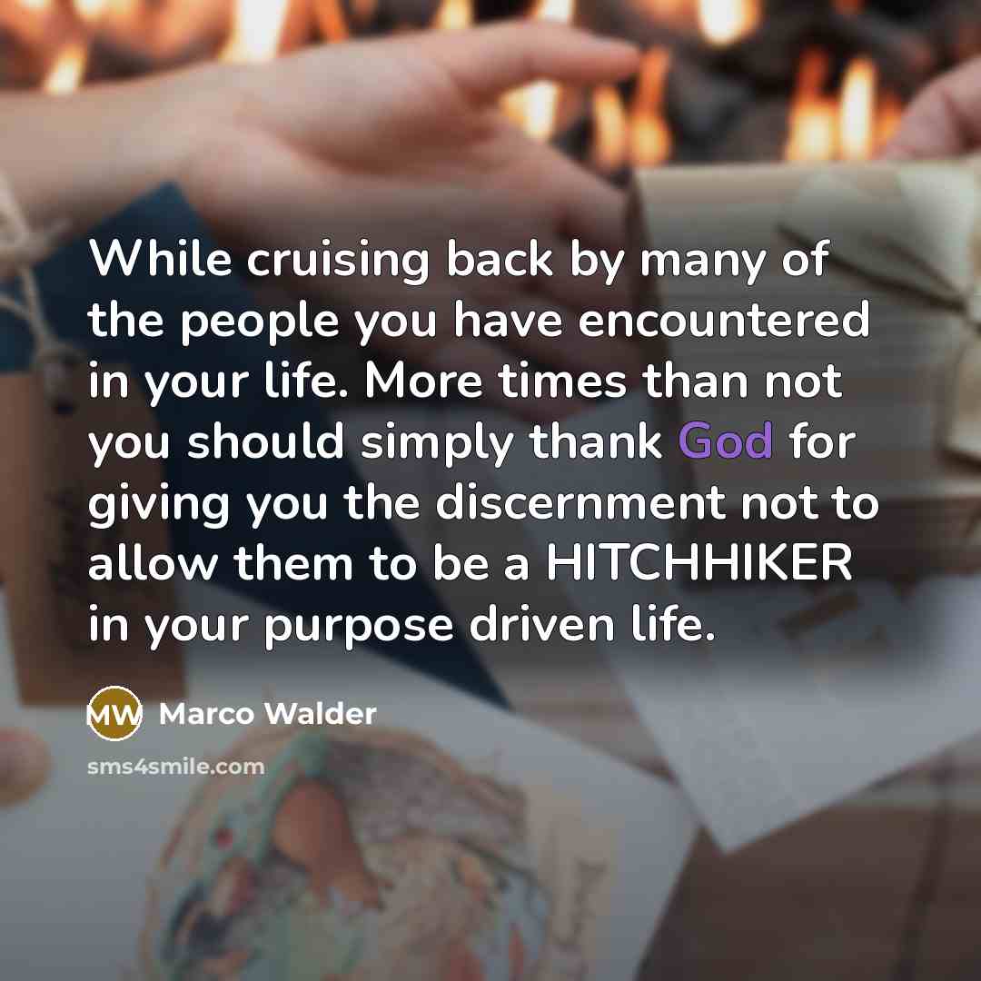 “While cruising back by many of the people you have…” quote by Marco Walder