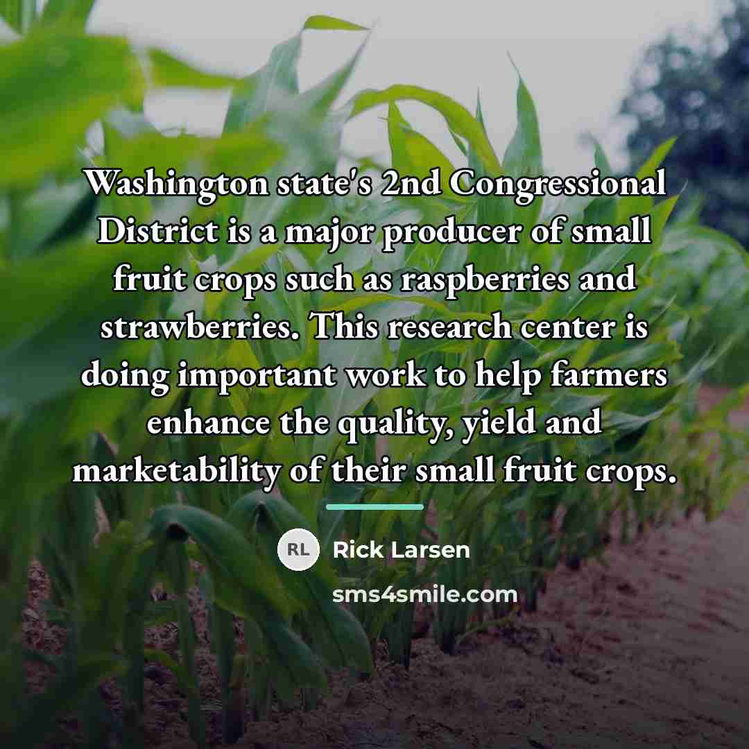 “Washington state's 2nd Congressional District is a major producer of…” quote by Rick Larsen
