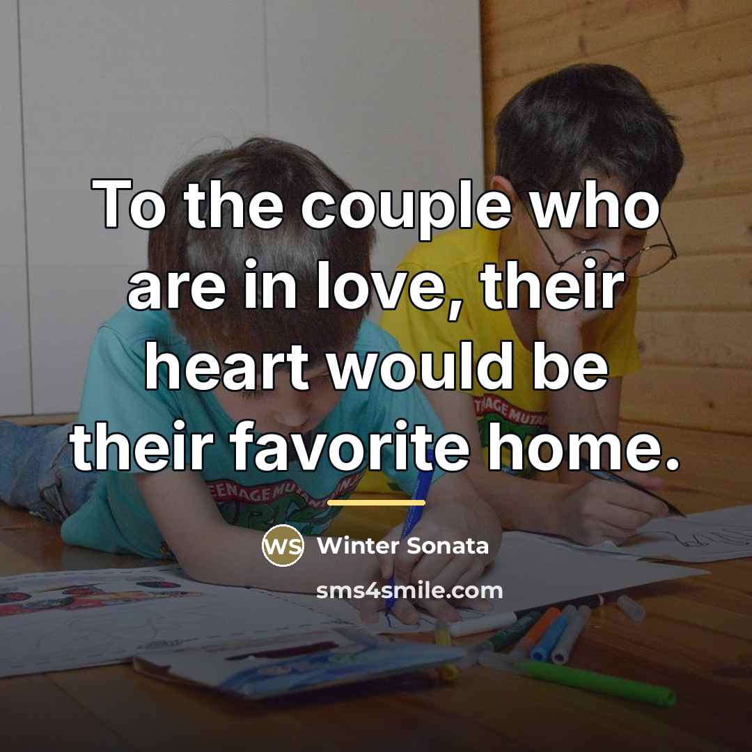 “To the couple who are in love, their heart would…” quote by Winter Sonata