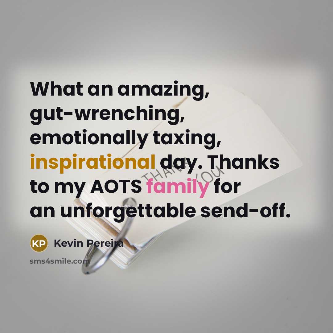“What an amazing, gut-wrenching, emotionally taxing, inspirational day. Thanks to…” quote by Kevin Pereira