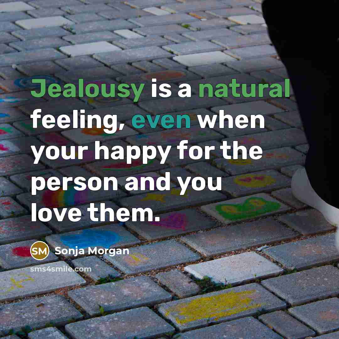 “Jealousy is a natural feeling, even when your happy for the person and you love them.” quote by Sonja Morgan
