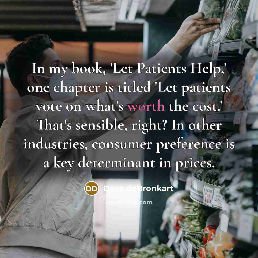 “In my book, 'Let Patients Help,' one chapter is titled…” quote by Dave deBronkart