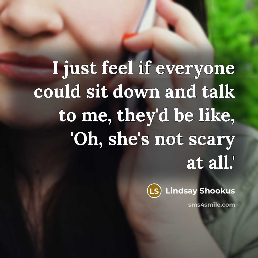 “I just feel if everyone could sit down and talk…” quote by Lindsay Shookus