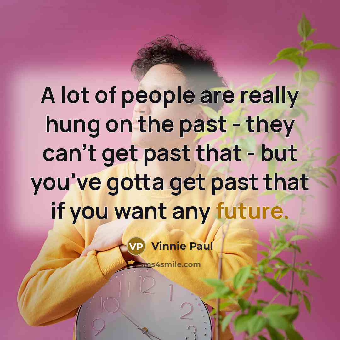 “A lot of people are really hung on the past…” quote by Vinnie Paul