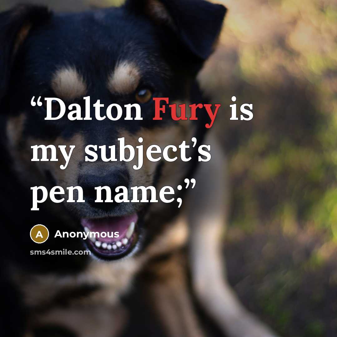 “Dalton Fury is my subject’s pen name;” quote by Anonymous