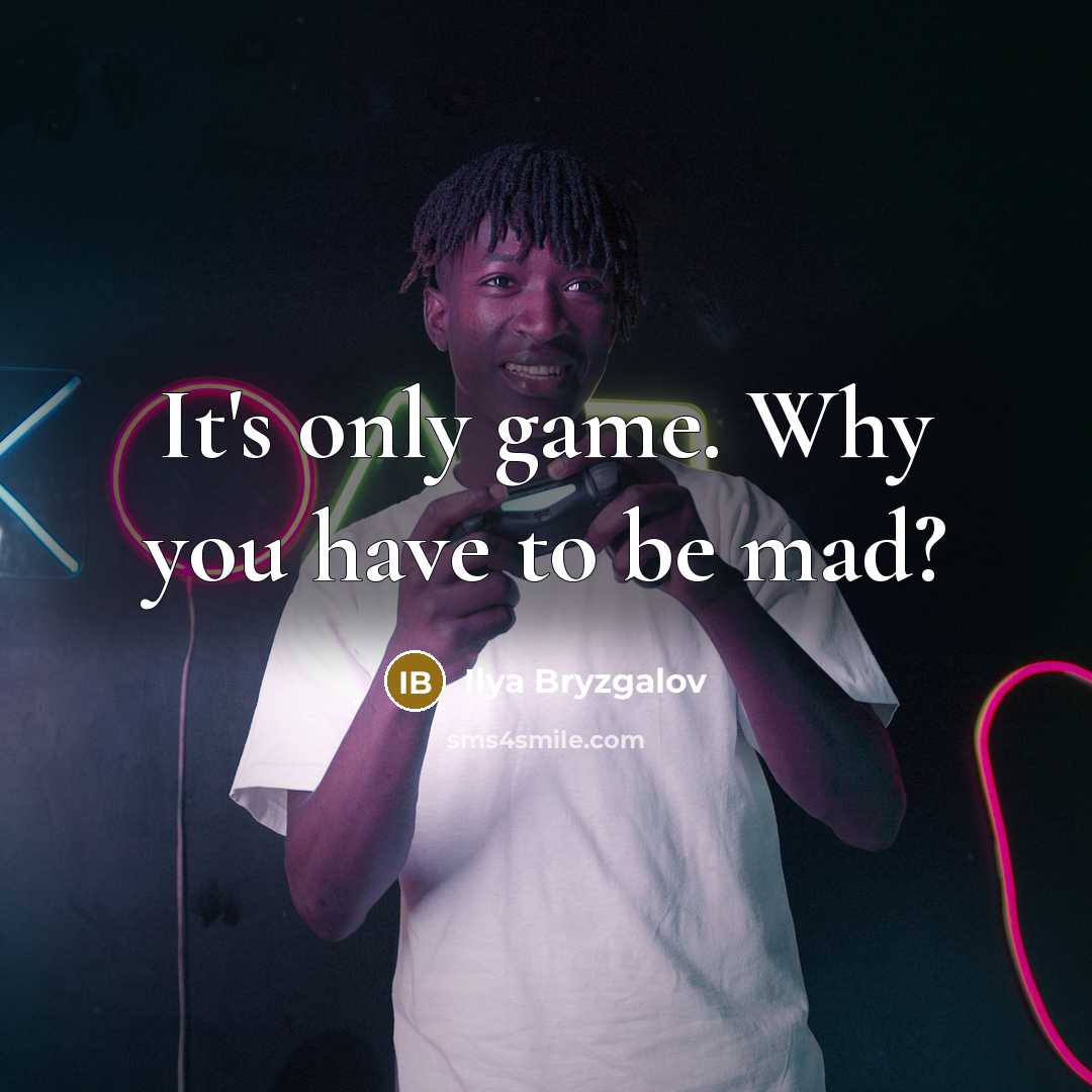 “It's only game. Why you have to be mad?…” quote by Ilya Bryzgalov