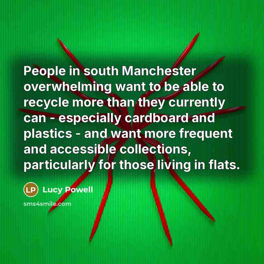 “People in south Manchester overwhelming want to be able to…” quote by Lucy Powell