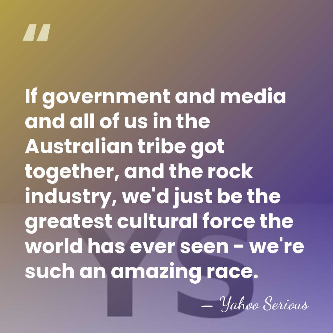 If government and media and all of us in the Australian tribe&hellip; - Yahoo Serious