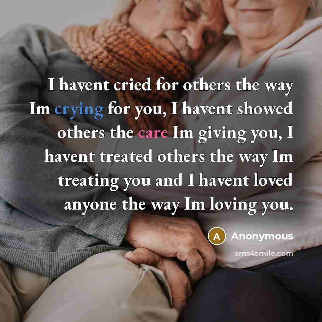 “I havent cried for others the way Im crying for…” quote by Anonymous
