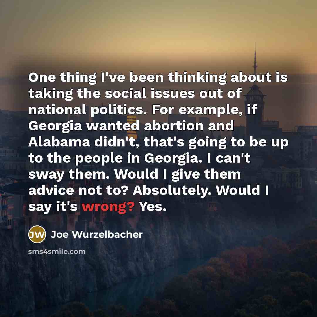 “One thing I've been thinking about is taking the social…” quote by Joe Wurzelbacher