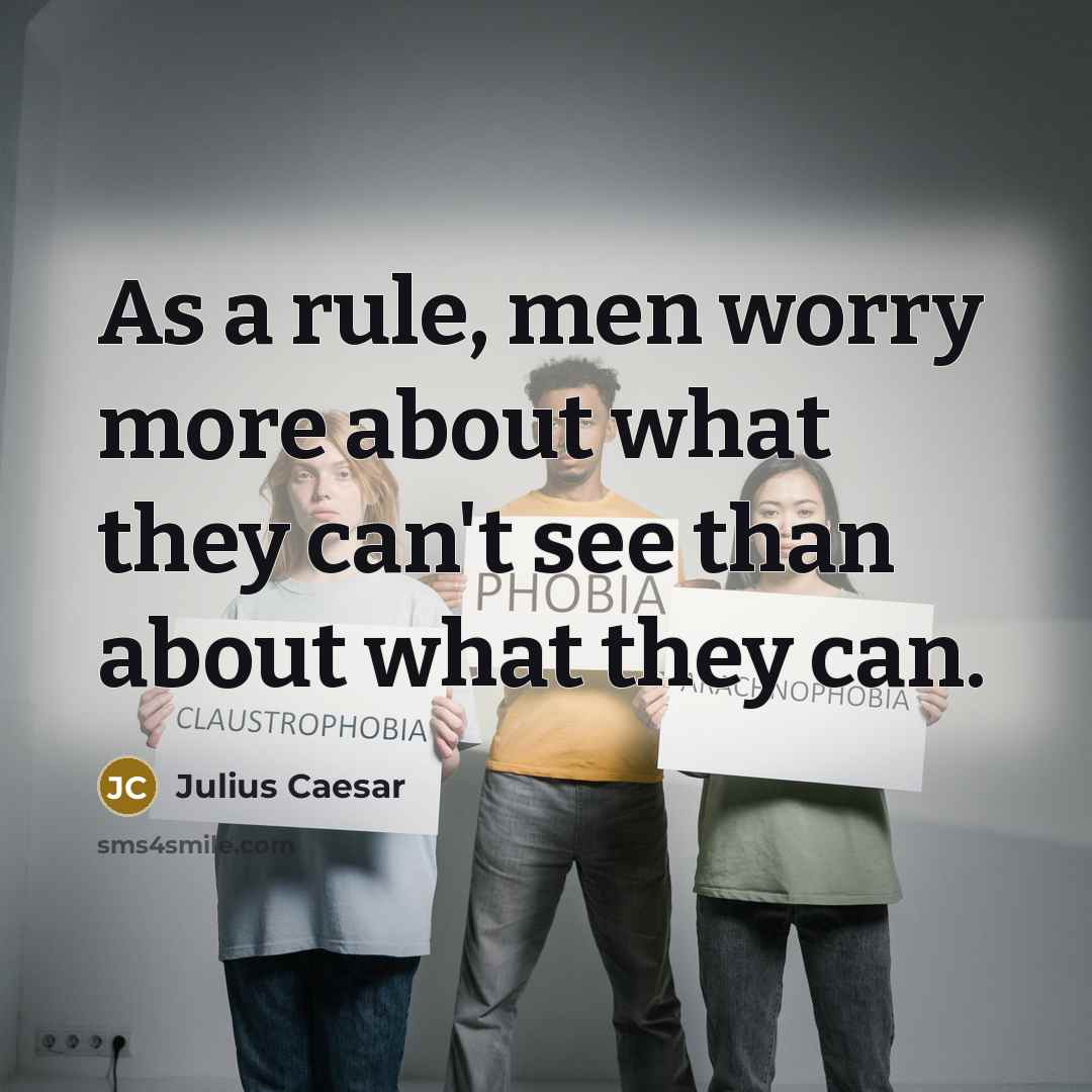 “As a rule, men worry more about what they can't…” quote by Julius Caesar