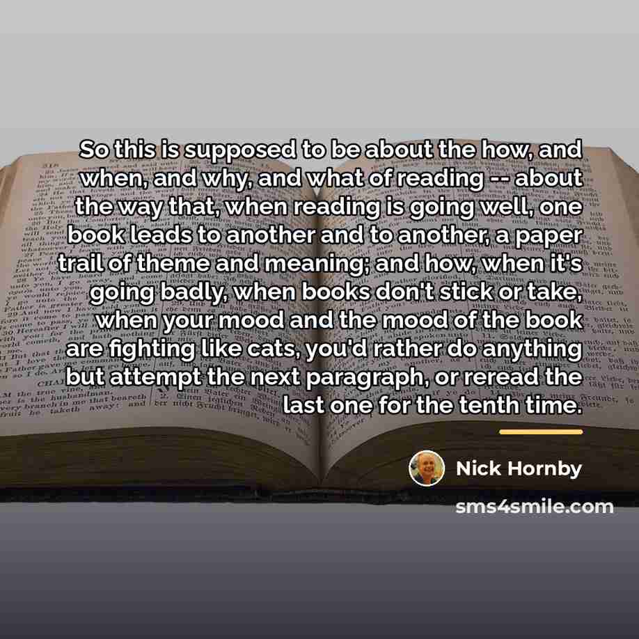 “So this is supposed to be about the how, and…” quote by Nick Hornby