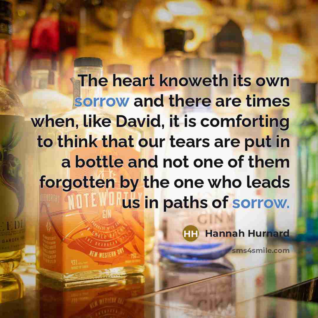 “The heart knoweth its own sorrow and there are times…” quote by Hannah Hurnard