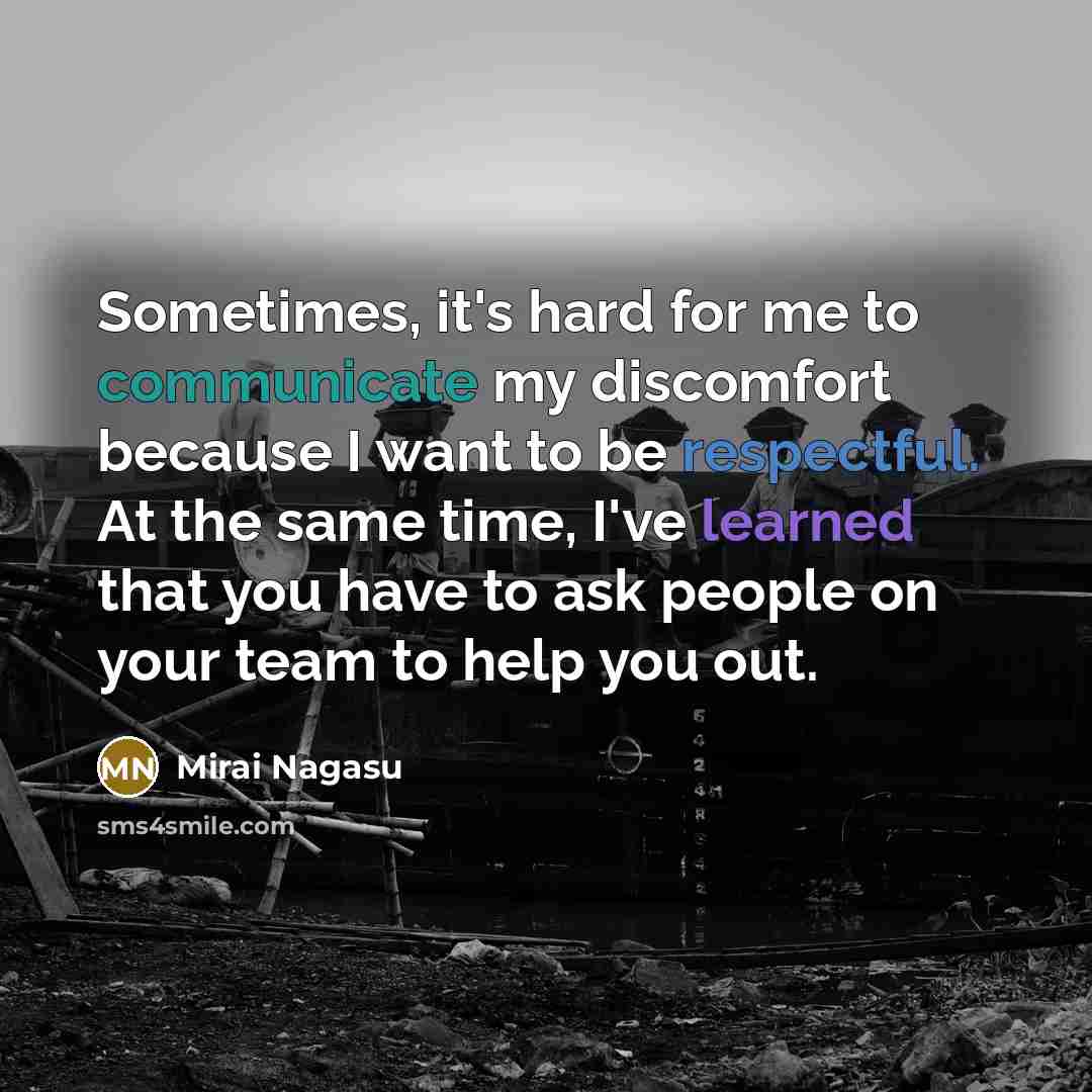 “Sometimes, it's hard for me to communicate my discomfort because…” quote by Mirai Nagasu