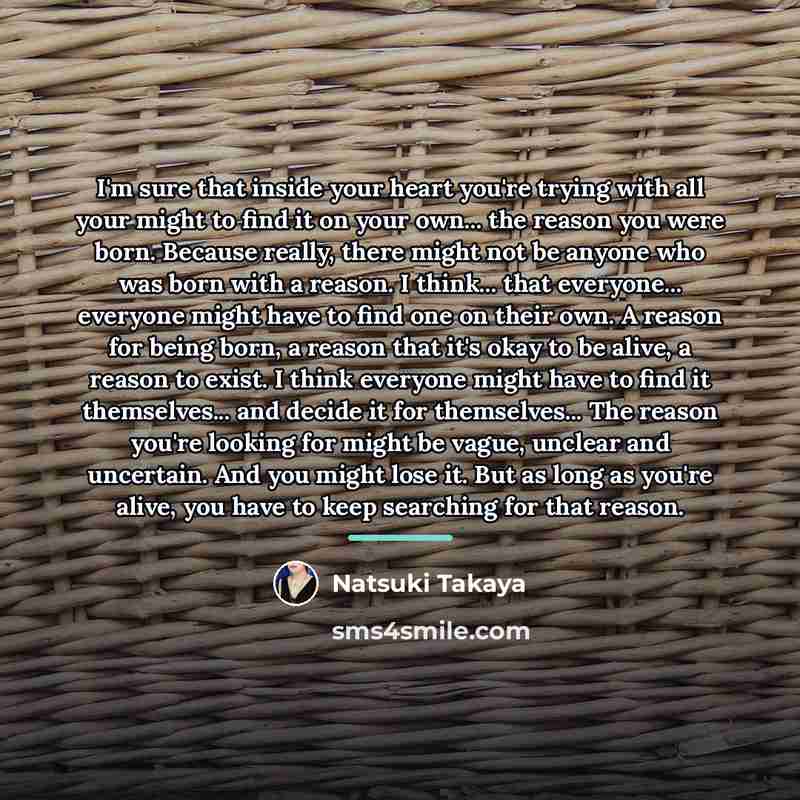 “I'm sure that inside your heart you're trying with all…” quote by Natsuki Takaya